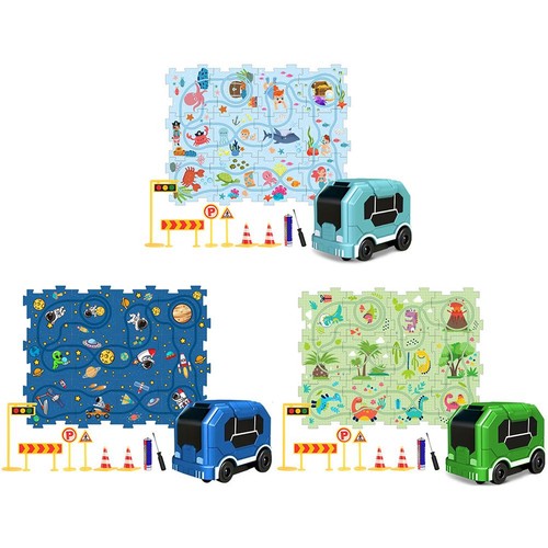 Puzzle racer set pista - racer, auto
