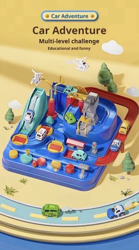 Racing rail car adventure - car, set